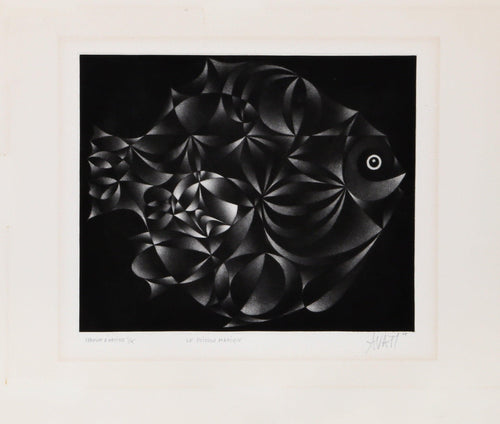 Le Poisson Magique Etching | Mario Avati,{{product.type}}