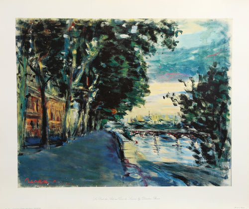 Le Pont des Arts au Quai de Louvre Poster | Dimitrie Berea,{{product.type}}