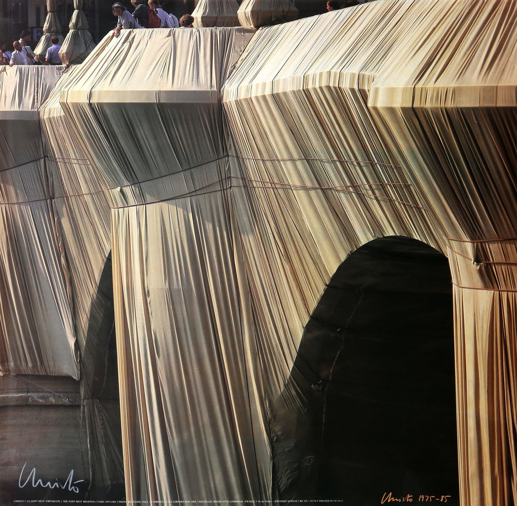Le Pont Neuf Empaquete (The Pont Nuff Wrapped) Poster | Christo and Jeanne-Claude,{{product.type}}