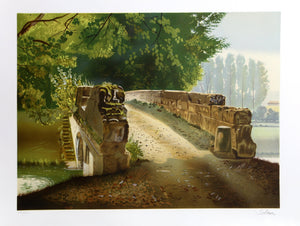 Le Pont sur Le Canal Screenprint | Daniel Solnon,{{product.type}}