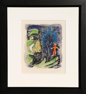 Le Profil et l'Enfant Rouge (M. 284) Lithograph | Marc Chagall,{{product.type}}