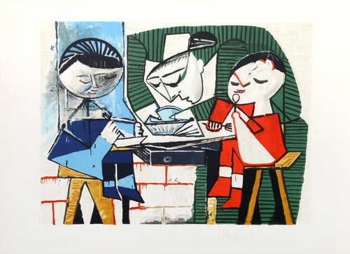 Le Repas des Enfants Lithograph | Pablo Picasso,{{product.type}}