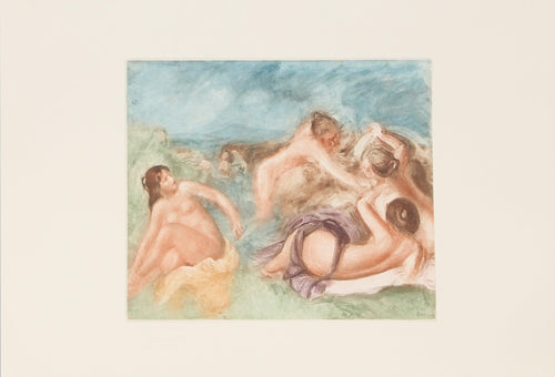 Le Repos apres le Bain Etching | Pierre-Auguste Renoir,{{product.type}}