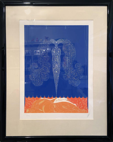 Le Rideau de l'Hiver Screenprint | Erté,{{product.type}}