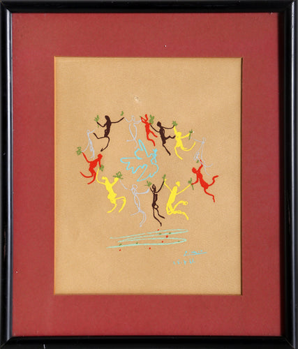 Le Ronde de la Jeunesse (The Dance of Youth) (Brown) Poster | Pablo Picasso,{{product.type}}