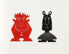 Le Rouge et Le Noir Etching | Jean Sariano,{{product.type}}