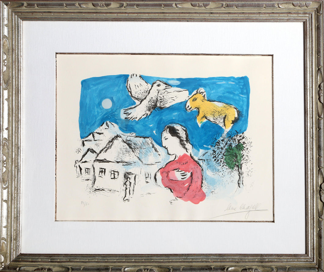 Le Village (Second State) Lithograph | Marc Chagall,{{product.type}}