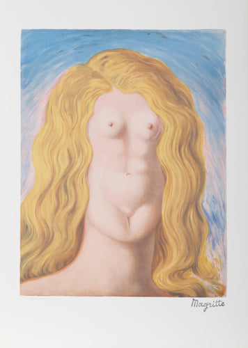 Le Viol Lithograph | Rene Magritte,{{product.type}}