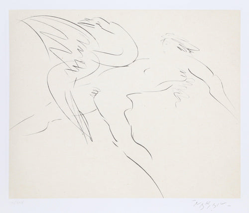 Leda and the Swan - 6 (Black) Etching | Reuben Nakian,{{product.type}}