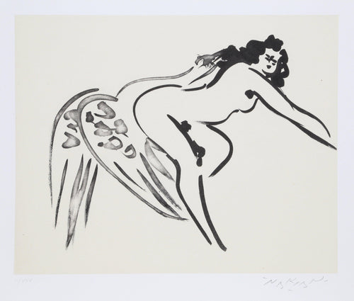 Leda and the Swan - 7 (Black) Etching | Reuben Nakian,{{product.type}}