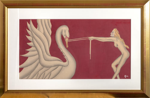 Leda and the Swan Mixed Media | Gustav Kaitz,{{product.type}}