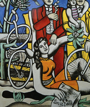 Leisures on Red Bottom Poster | Fernand Leger,{{product.type}}
