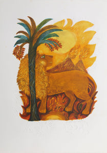 Leo from the Zodiac of Dreams Series Lithograph | Judith Bledsoe,{{product.type}}