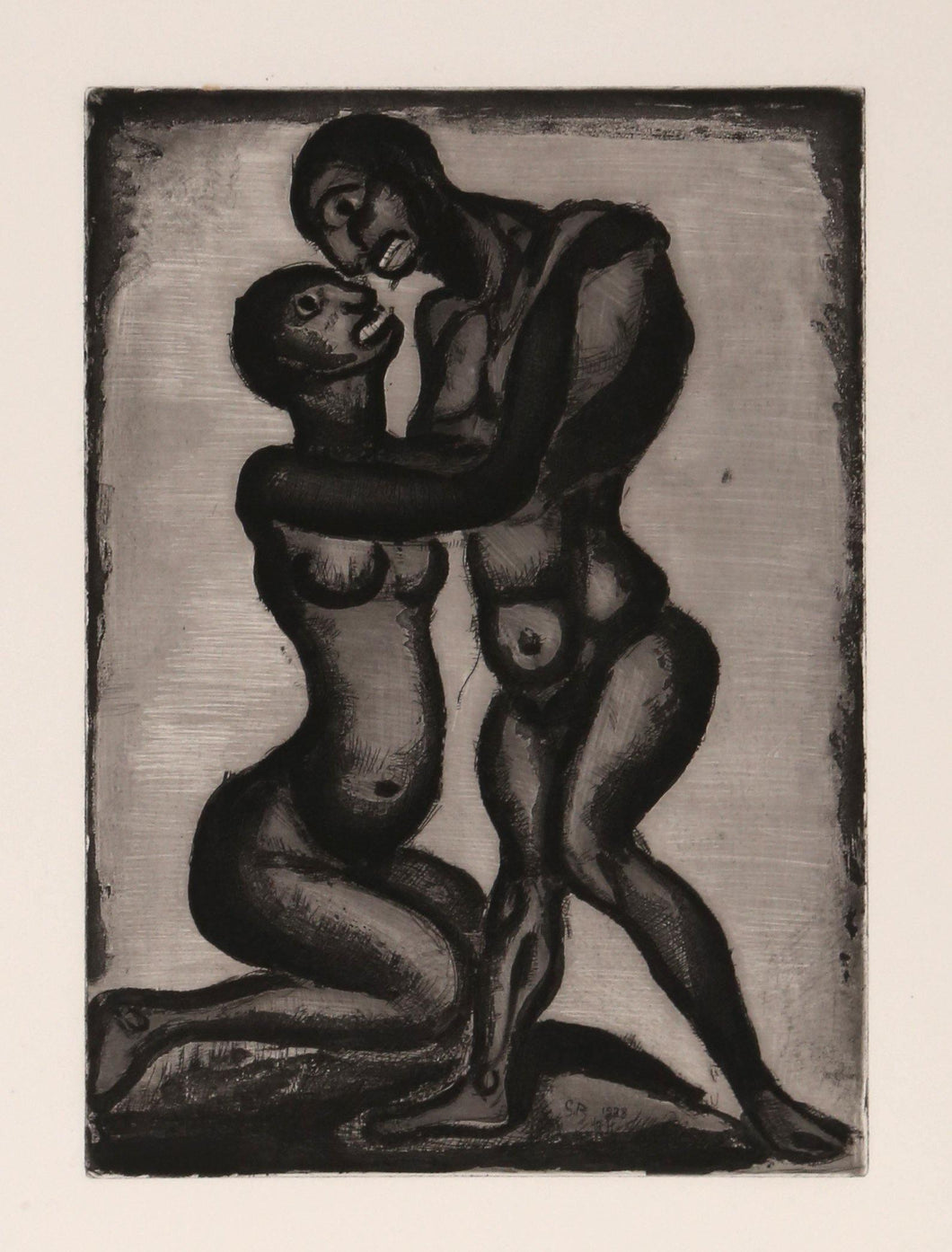 Les Amants from Le Reincarnations du Pere Ubu Etching | Georges Rouault,{{product.type}}