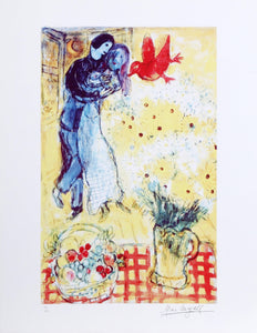 Les Amoureux aux Marguerites (The Lovers with Daisies) Digital | Marc Chagall,{{product.type}}