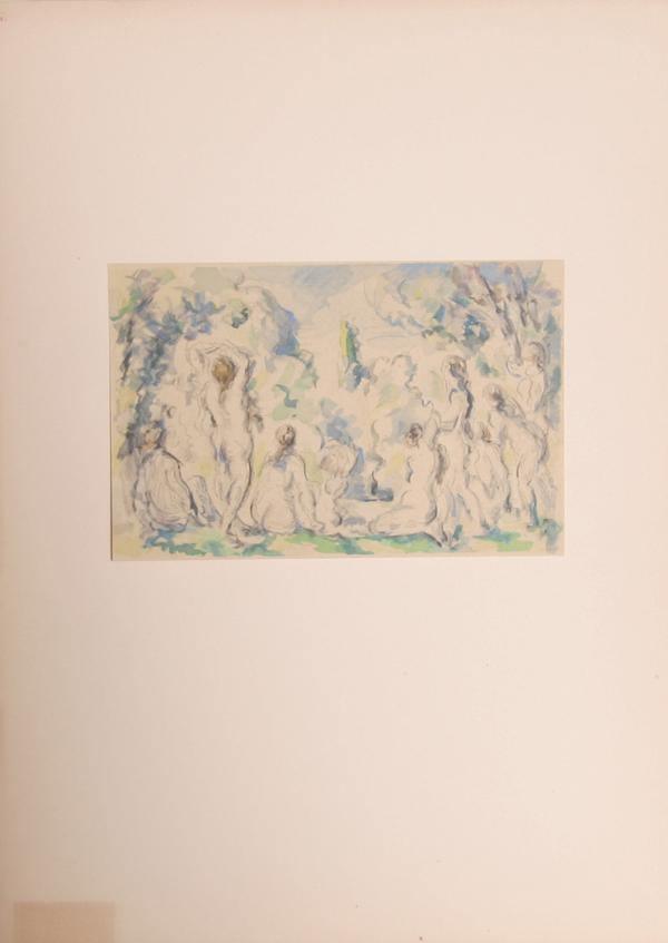 Les Baigneuses, Plate 1 Lithograph | Paul Cézanne,{{product.type}}