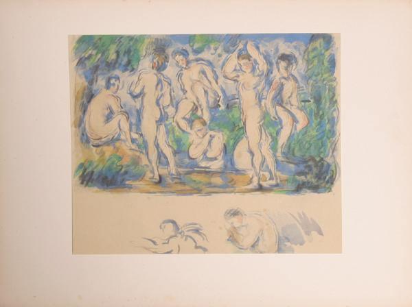 Les Baigneuses, Plate 5 Lithograph | Paul Cézanne,{{product.type}}