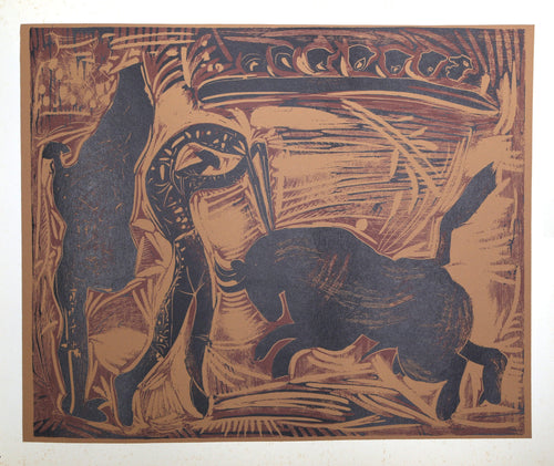 Les Banderilles (37) Woodcut | Pablo Picasso,{{product.type}}