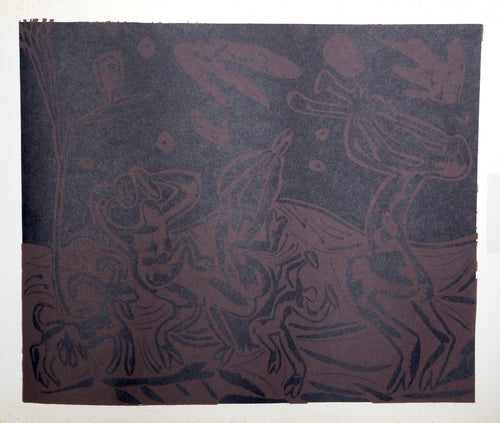 Les Danseurs au Hibou (33) Woodcut | Pablo Picasso,{{product.type}}