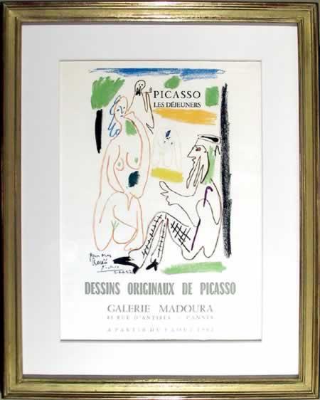 Les Dejeuners Dessins Originaux de Picasso Poster | Pablo Picasso,{{product.type}}