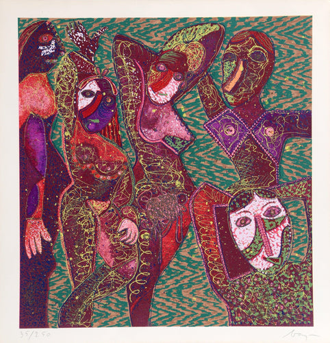 Les Demoiselles Screenprint | Enrico Baj,{{product.type}}