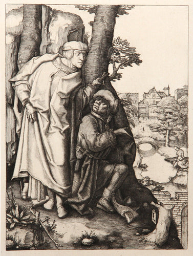Les deux Vieillards appercevant Susanne au bain Etching | Lucas van Leyden,{{product.type}}