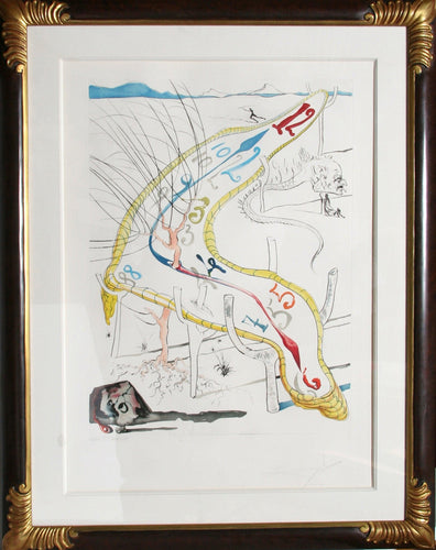 Les Montres gelatines de l'espace-temps from La Conquete du Cosmos Etching | Salvador Dalí,{{product.type}}