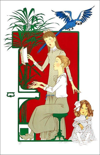 Les Petites Filles aux Piano Lithograph | Philippe Henri Noyer,{{product.type}}