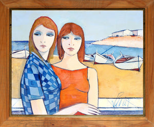 Les Soeurs (The Sisters) Oil | Charles Levier,{{product.type}}