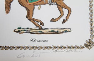 Les Soldats (Regiment de Chasseurs a Cheval) Lithograph | Gaston Girault,{{product.type}}