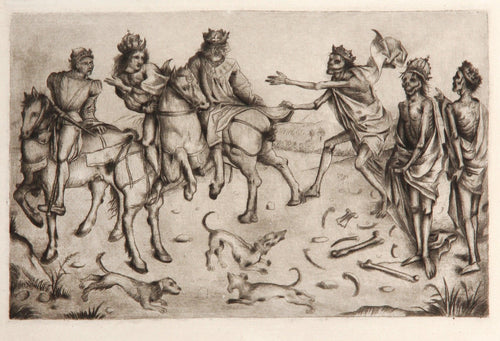 Les Trois Morts et les Trois Vifs Etching | Master of the Housebook,{{product.type}}