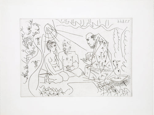 Les Voyeurs (Bloch 1425) Etching | Pablo Picasso,{{product.type}}