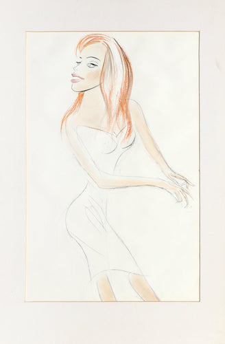 Leslie Caron Pastel | Julius Kroll,{{product.type}}