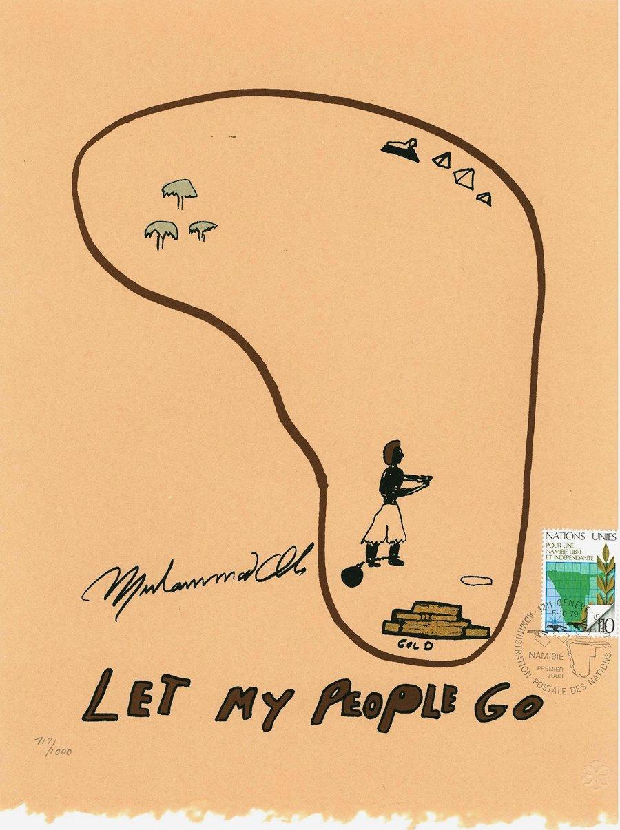 Let My People Go Lithograph | Muhammad Ali,{{product.type}}