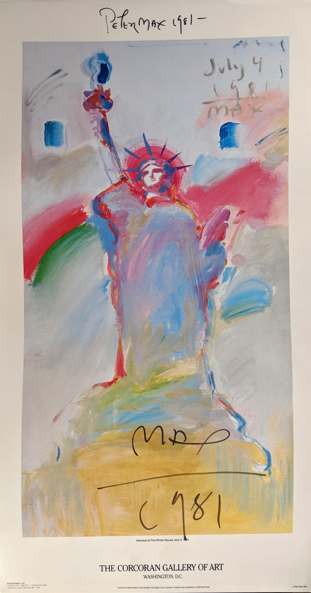 Liberty Version 1 (Text) Poster | Peter Max,{{product.type}}