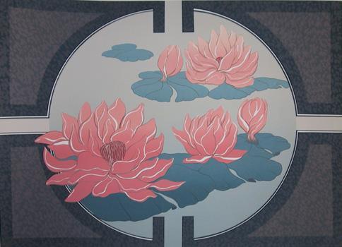 Libra Lilies Lithograph | Unknown Artist,{{product.type}}