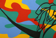 Lichtenstein Meets Warhol (Crying Camouflage) Oil | Corinna Heumann,{{product.type}}