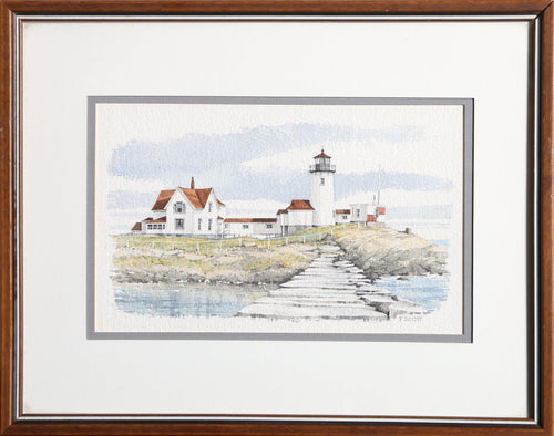 Lighthouse 1 Watercolor | P. Scott,{{product.type}}