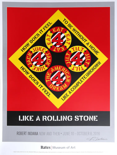 Like a Rolling Stone, Bates Museum of Art screenprint | Robert Indiana,{{product.type}}