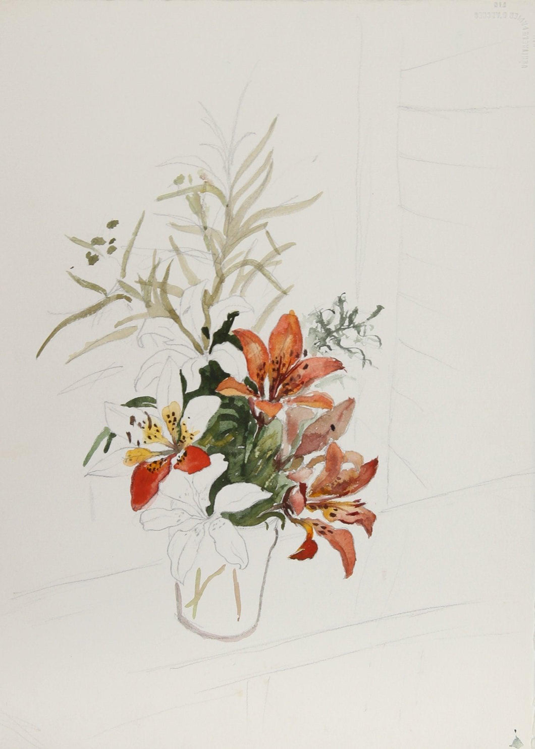 Lilies (44) Watercolor | Eve Nethercott,{{product.type}}