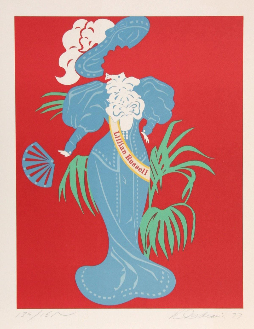 Lillian Russell Lithograph | Robert Indiana,{{product.type}}