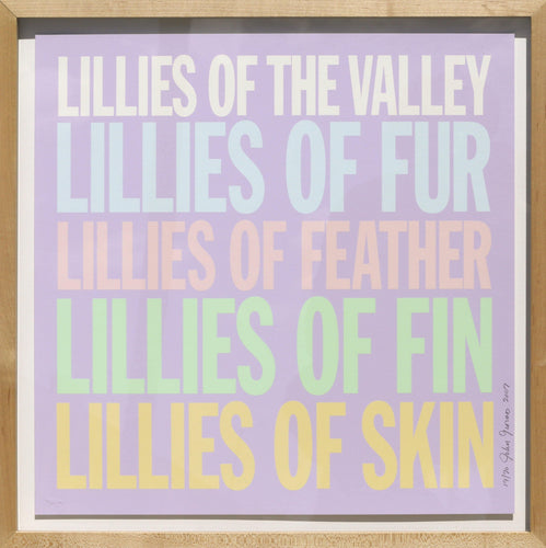 Lillies of the Valley Screenprint | John Giorno,{{product.type}}