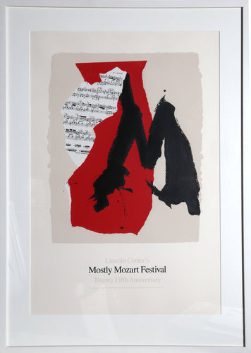 Lincoln Center Mostly Mozart, 25th Anniversary Lithograph | Robert Motherwell,{{product.type}}