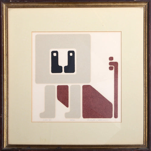 Lion 2 Linocut | Robert Waterman,{{product.type}}