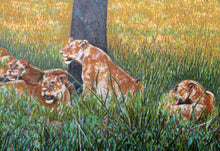 Lion Diptych Screenprint | Fran Bull,{{product.type}}