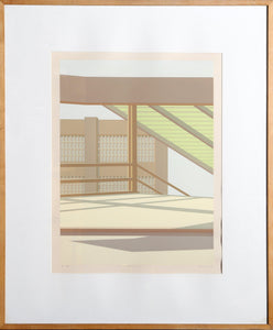 LIRR Entrance in LIC Screenprint | Saul Chase,{{product.type}}