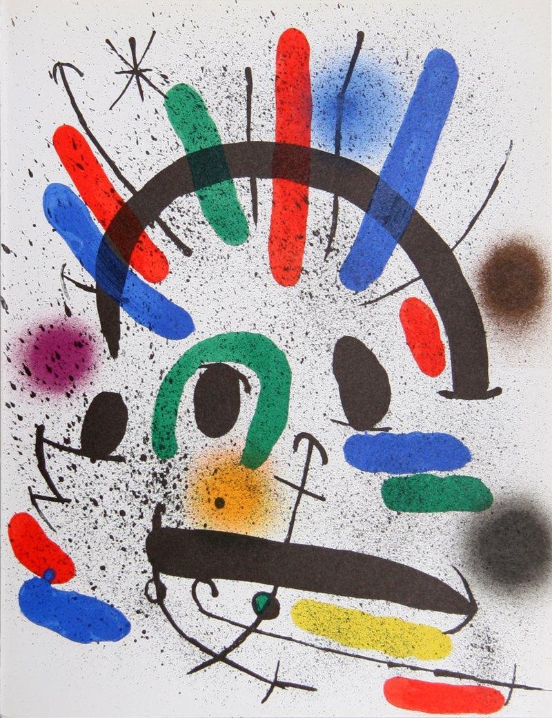 Lithograph I (858) Lithograph | Joan Miro,{{product.type}}