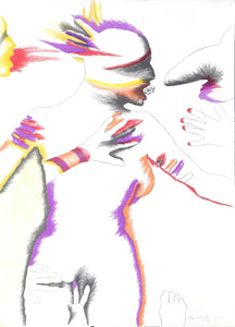 Lizard Kiss Lithograph | Marisol Escobar,{{product.type}}