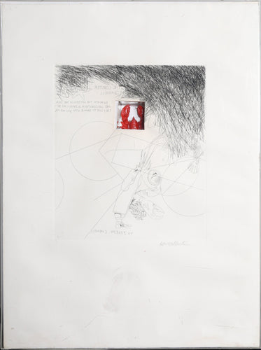 Lobster (Hommage to Joseph Cornell) Etching | Knox Martin,{{product.type}}
