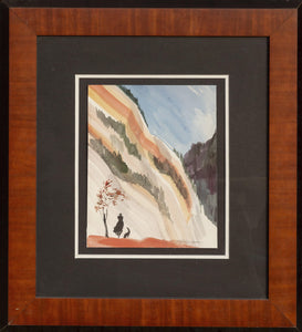 Lone Cowboy watercolor | Erik Freyman,{{product.type}}